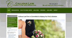 Desktop Screenshot of calliouxfamilylaw.com