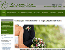 Tablet Screenshot of calliouxfamilylaw.com